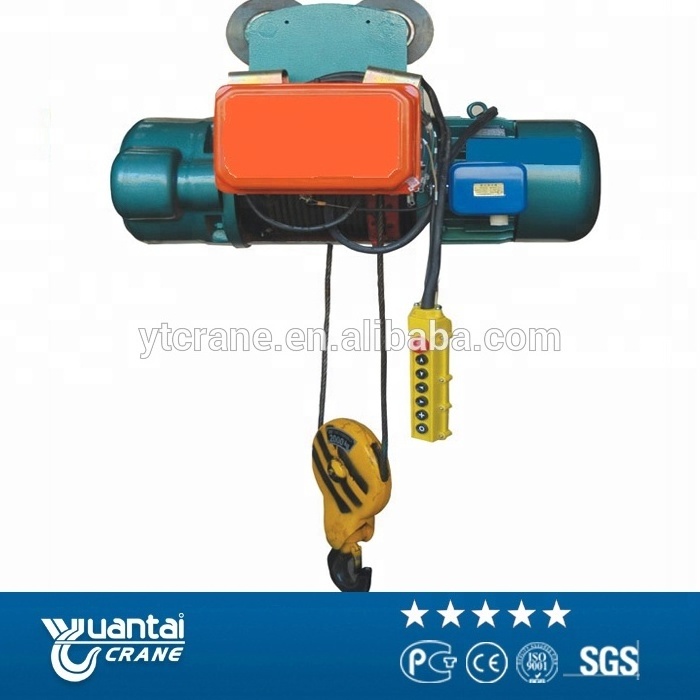 Small 500kg harga 3 5 ton motor lifting electric portable wire rope hoist crane 2 tons italy philippines price from manufacturer