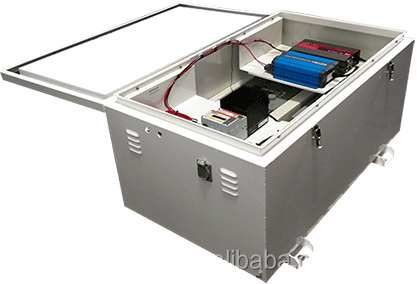 OEM waterproof electrical solar lithium battery ups storage cabinet metal box