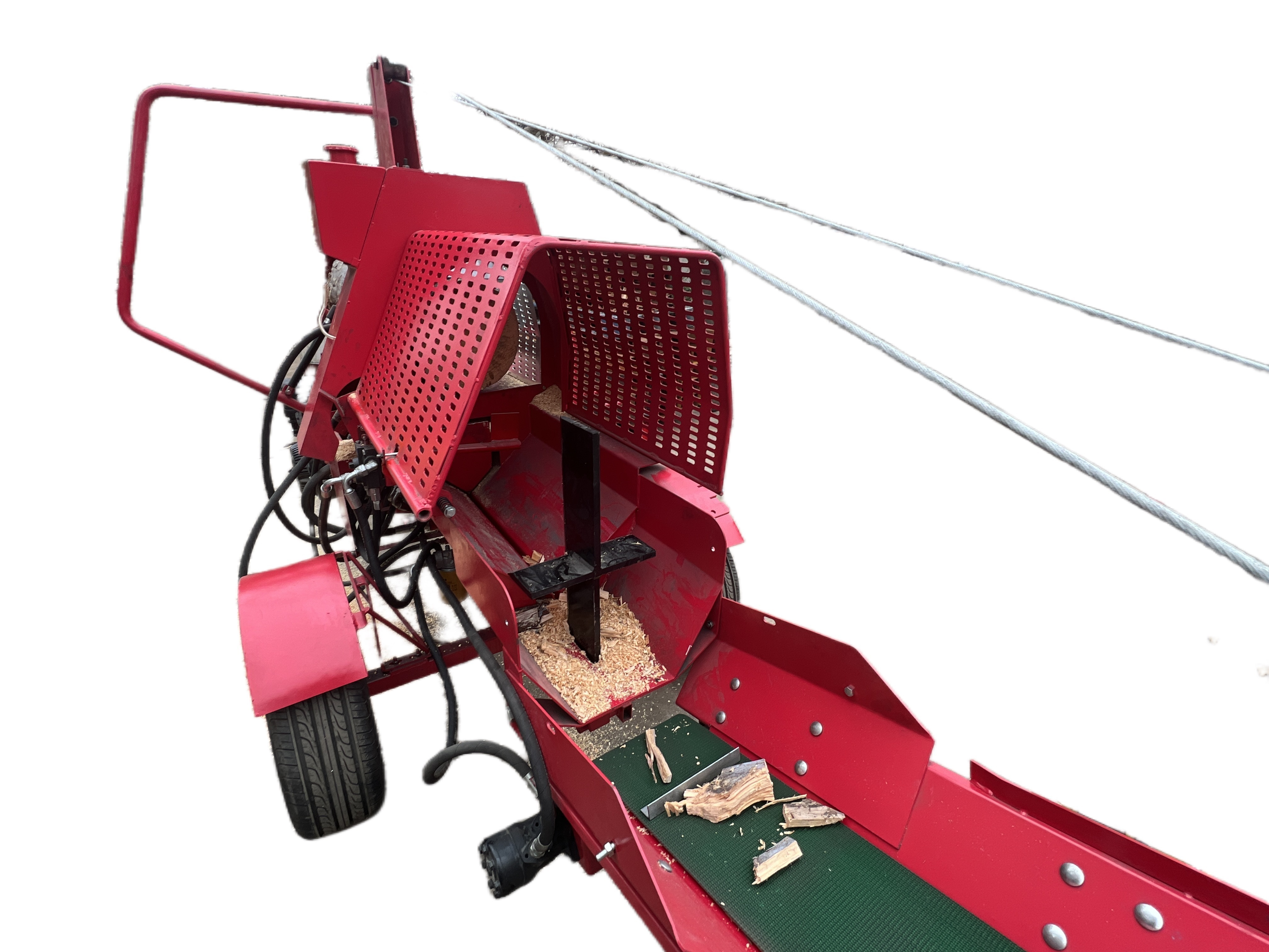 Forestry Machinery 4 way 6way Wedge Fire Wood Cutting Log Splitter Machine firewood processor