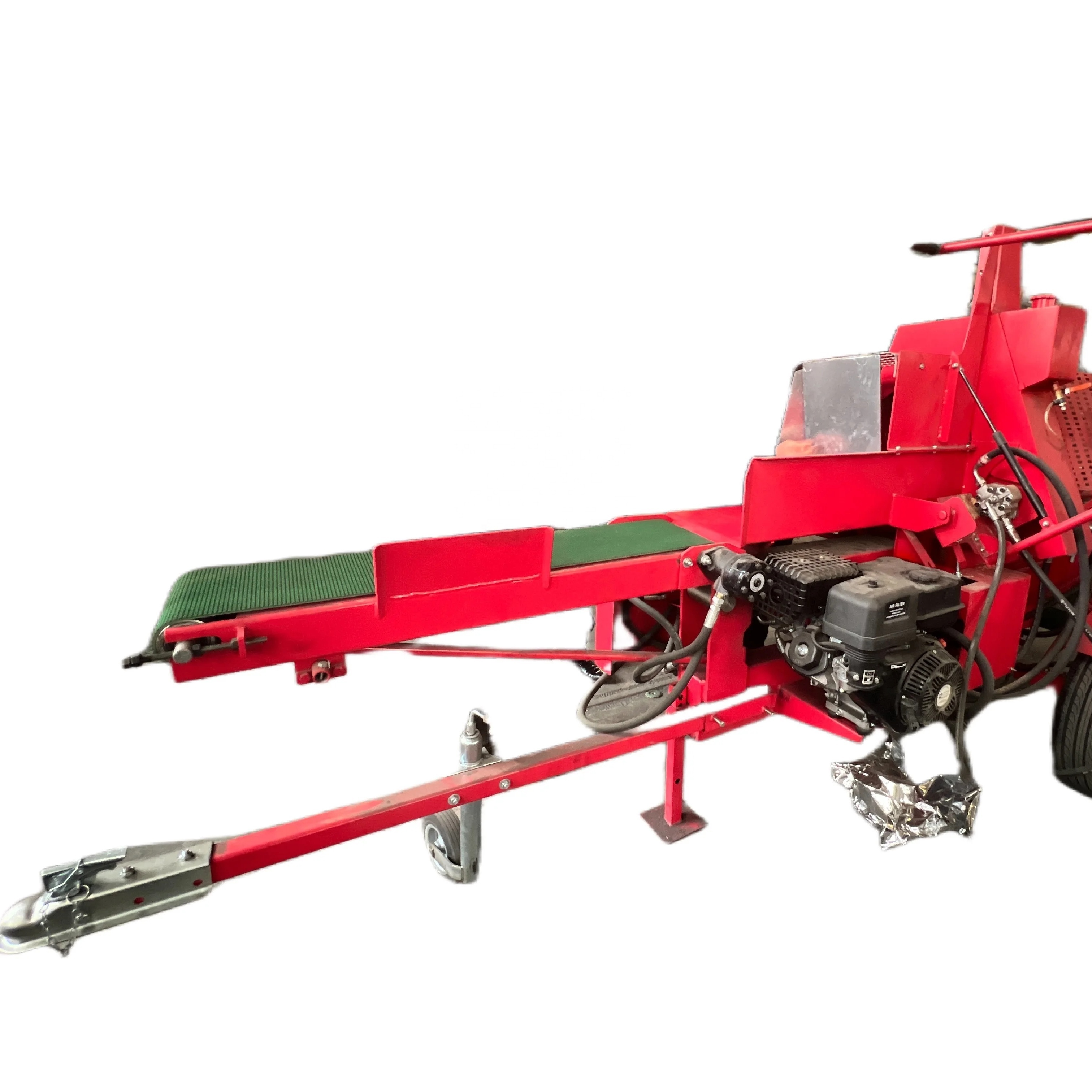 20ton gasoline engine firewood splitting processor / wood log splitter / wood cutter