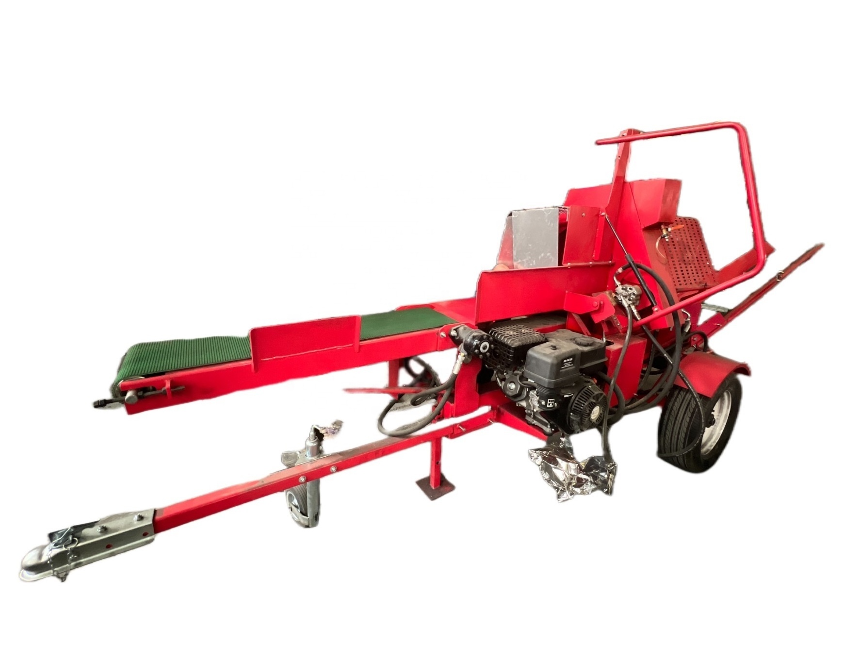 20ton gasoline engine firewood splitting processor / wood log splitter / wood cutter