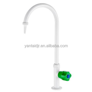 Laboratory brass hot and cold lab gooseneck sink assay faucet