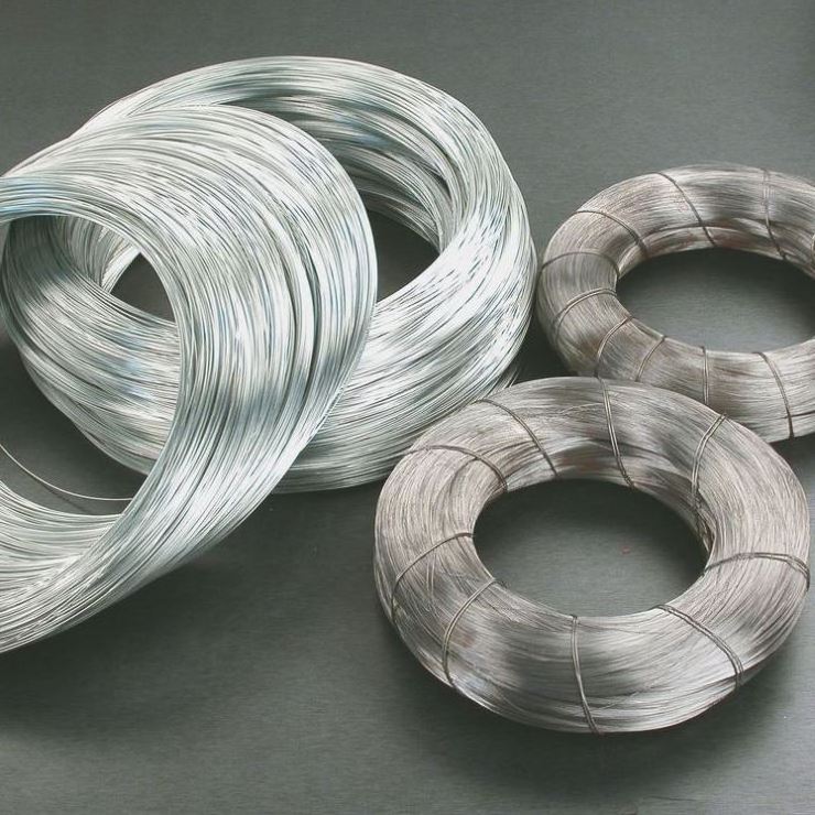 Wholesale 16 17 18 19 Gauge Galvanized Steel Wire Metal Hot Dipped Galvanized Wire for Woven Wire Mesh 6 Mm Construction 1 Ton