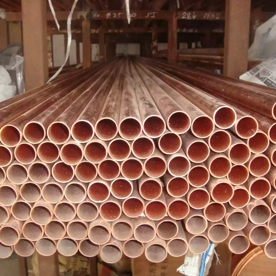 ASTM B280/B111/B152 C11000 C12200 C10100 C10200 Copper Bright Seamless Tube Copper Tube