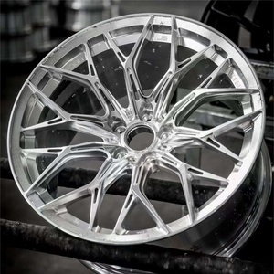 YTD Custom High Grade Light Weight Silver Passenger Car Wheel 5x114.3/120 Racing Car Forged Wheel 16-24 Inch Aluminum Alloy Rim