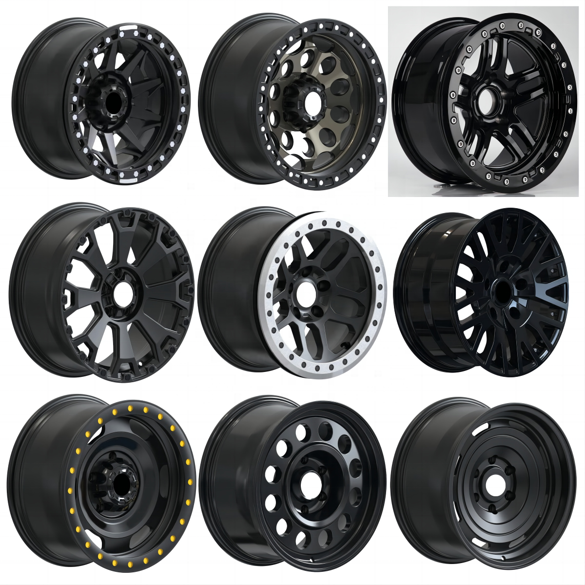 YTD Hot Design Custom R16 R18 R20 Alloy Beadlock 4x4 Offroad Forged Wheel 5x120 6x139.7 Pickup & SUV Rim for Hummer Toyota Lexus