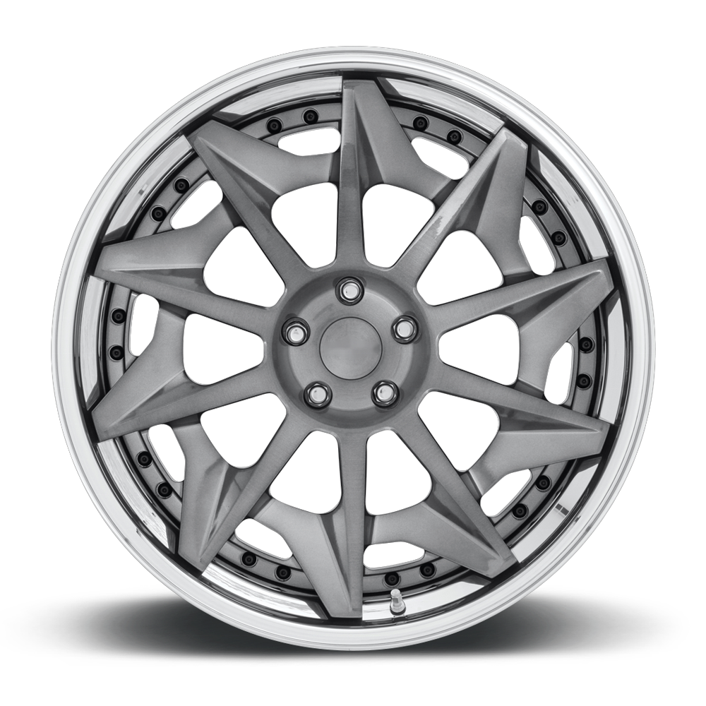 Custom Luxury Brushed Replica Rotiform CVT 18 19 20 21 22 Inch 2 Piece Forged Rims 5x100 5x108 5x112 5x114.3 5x120 Alloy Wheels