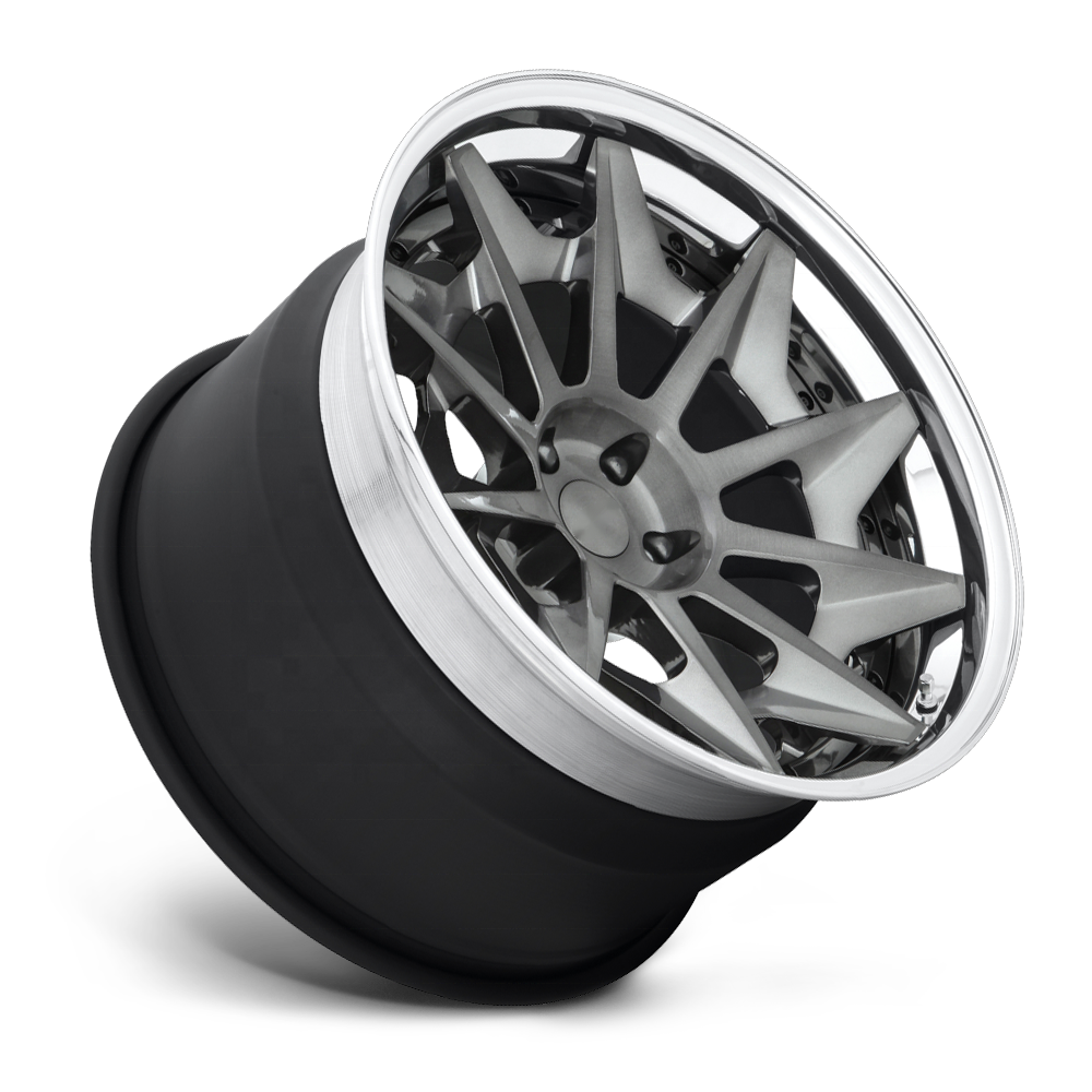 Custom Luxury Brushed Replica Rotiform CVT 18 19 20 21 22 Inch 2 Piece Forged Rims 5x100 5x108 5x112 5x114.3 5x120 Alloy Wheels