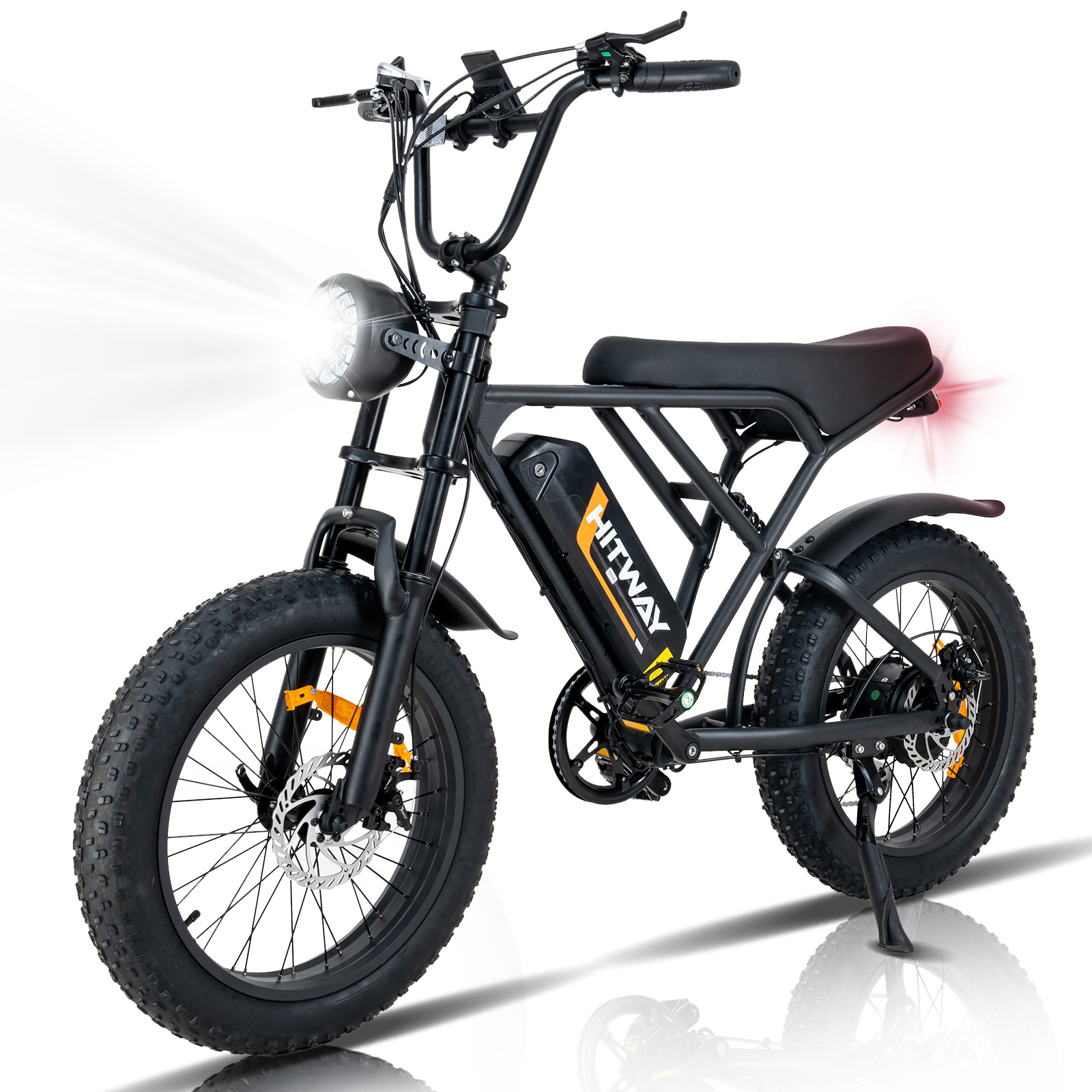 HITWAY BK29 new arrivals fat tire bike 20inch 7 speed mountain bike 250w retro e  dirt bikes for adults