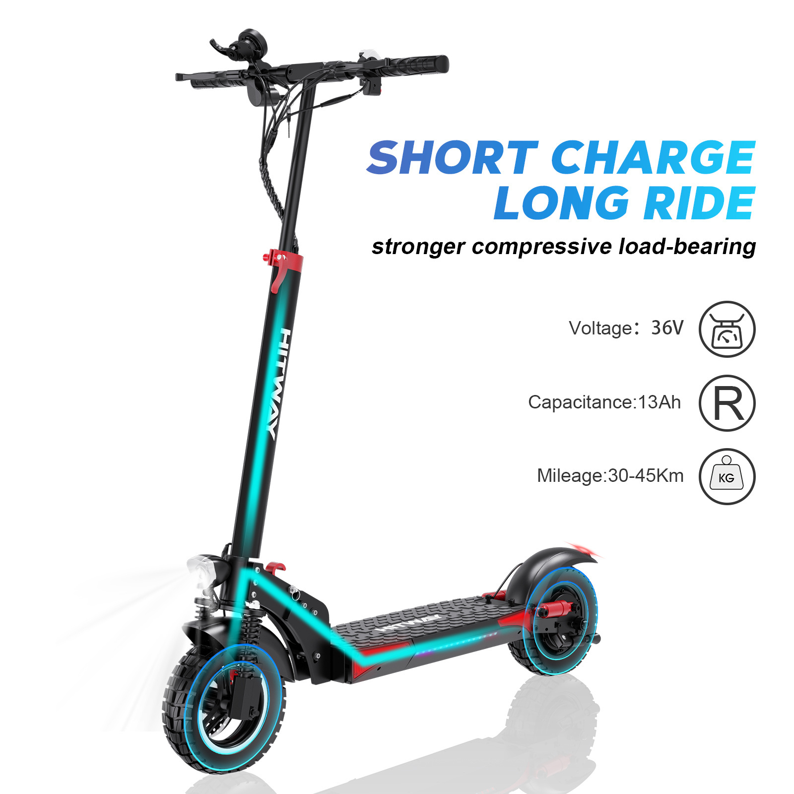 Fat Solid Tire Hitway Electric Scooter Adult Motorcycle 800w Waterproof Electric Scooter Off Road Electric Scooter Adult