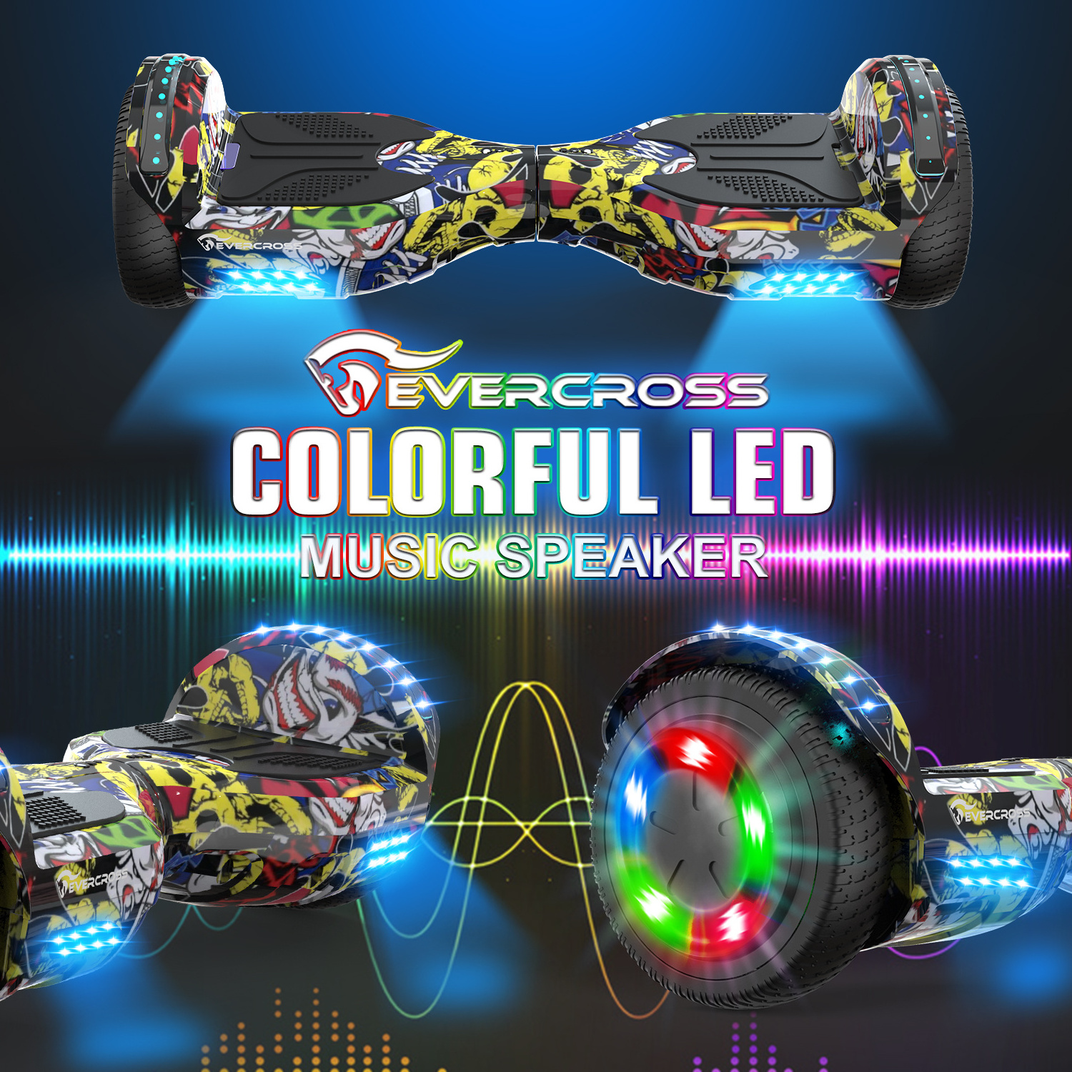 700W  EVERCROSS Electric Hoverboard Self Balancing SCOOTER 6.5