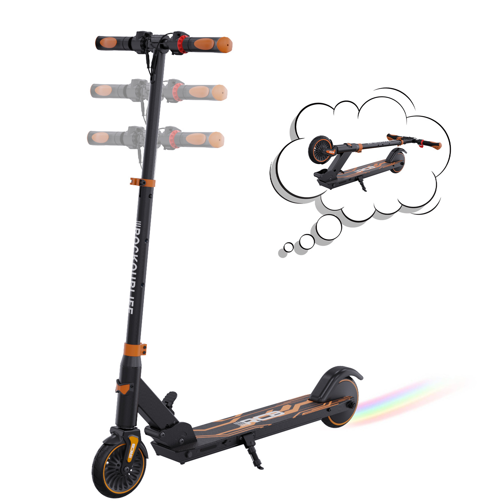 EU stock new arrivals RCB self balancing scooter kids two wheels drifting children kick scooter