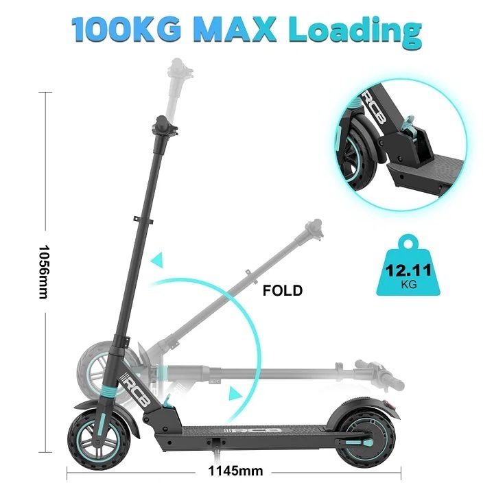 RCB Dropshipping 8Inch Cheap Price Electric Scooter 250W Mini Folding Removable Lithium Battery Chinese Factory E kick Scooter