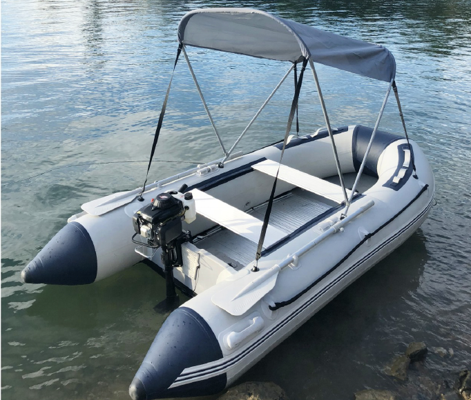 Aluminum floor speed boat RIB 300 Deep V Hypalon PVC RIB Inflatable Boat with Outboard engine