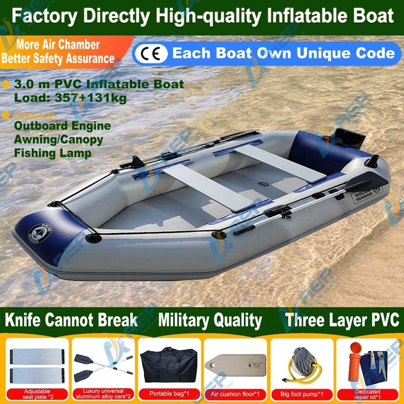 Look! Golden Supplier 4 person 357kgs load 3m 9.84 feet hypalon pvc factory directly inflatable boat for fishing