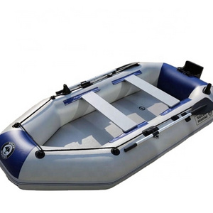 2.3M 2 plus 1 persons Inflatable Rafting and Fishing Boat with Oars + Motor Mount