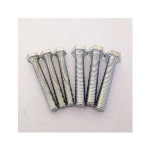 Manufacturing Wholesale Price Grade 8.8 Carbon Steel Hex Bolt and Nut Din931 Din933  m9 m12 Hex Bolt