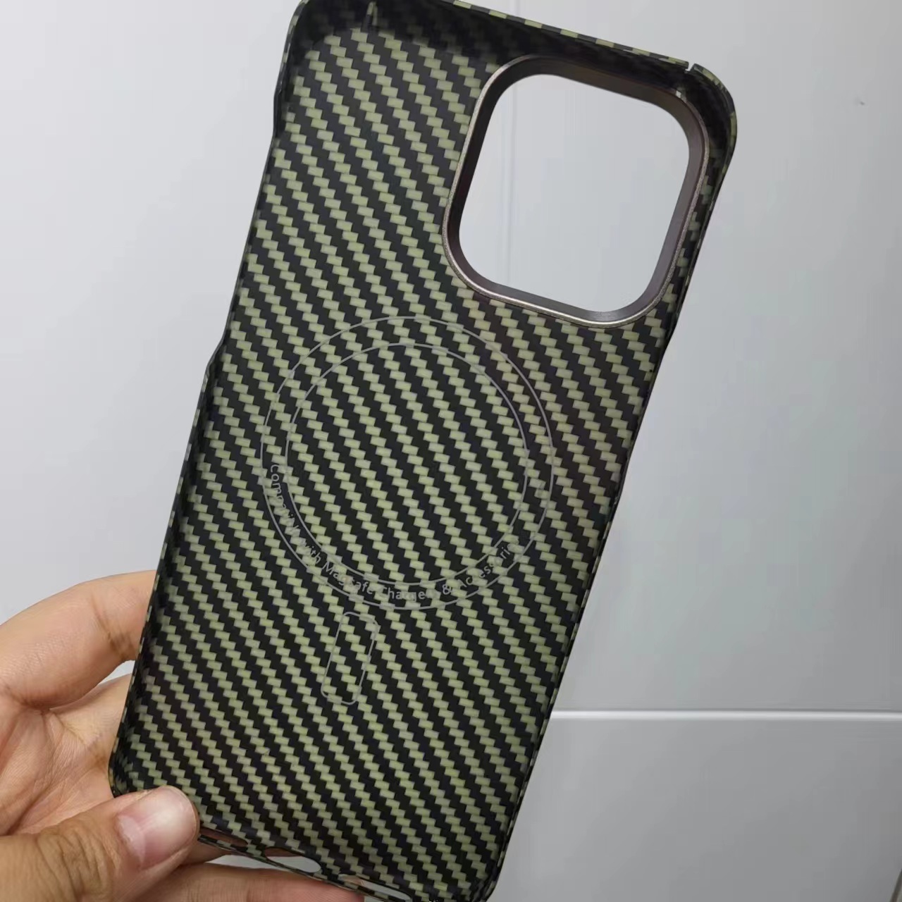 YTF-Carbon for Iphone 15proMax Case  Professional aramid fiber real body armor material phone case made in China