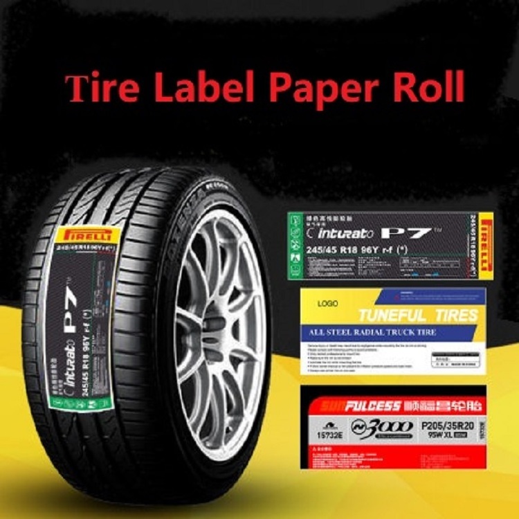 PP Tire Label Hot Sale Label Material Jumbo Rolls  for Tire Label Self Adhesive Tyre Sticker  Rubber High Viscosity Waterproof