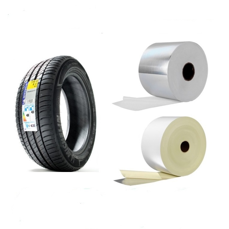 PP Tire Label Hot Sale Label Material Jumbo Rolls  for Tire Label Self Adhesive Tyre Sticker  Rubber High Viscosity Waterproof