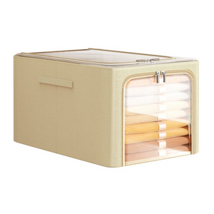 Foldable Storage Boxes with Lids Fabric Storage Bins with Lids, Closet Organizers for Clothes Storage, Room Organization, toy