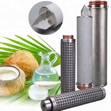 Food grade metal liquid  filter stainless steel powder filter cartridge for alcohol distillation equipment alcohol filter