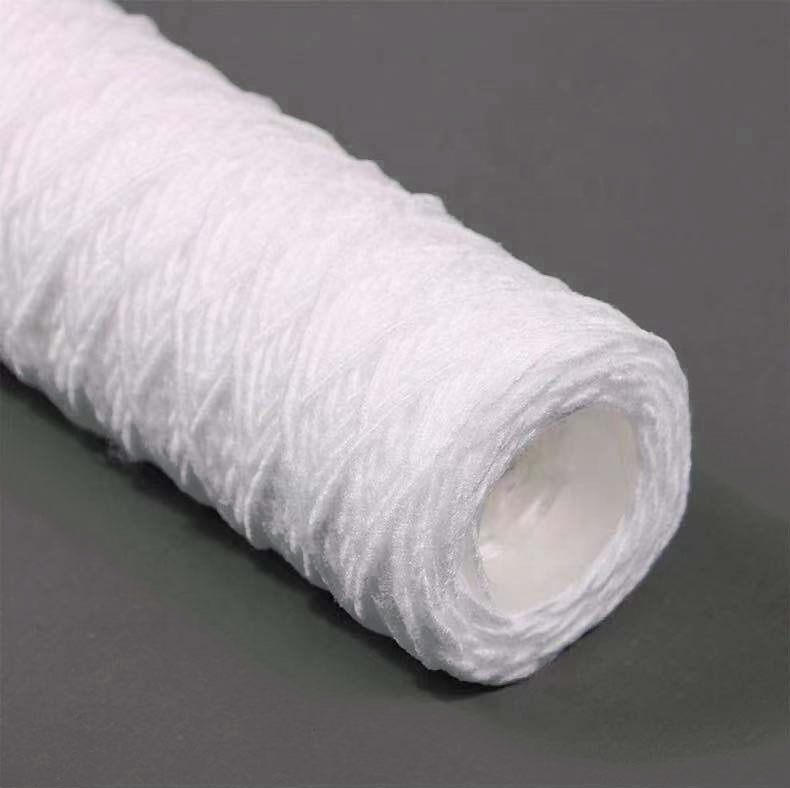 1/6 PP Polypropylene Sediment String Wound Water Filter Cartridge 10 Inch