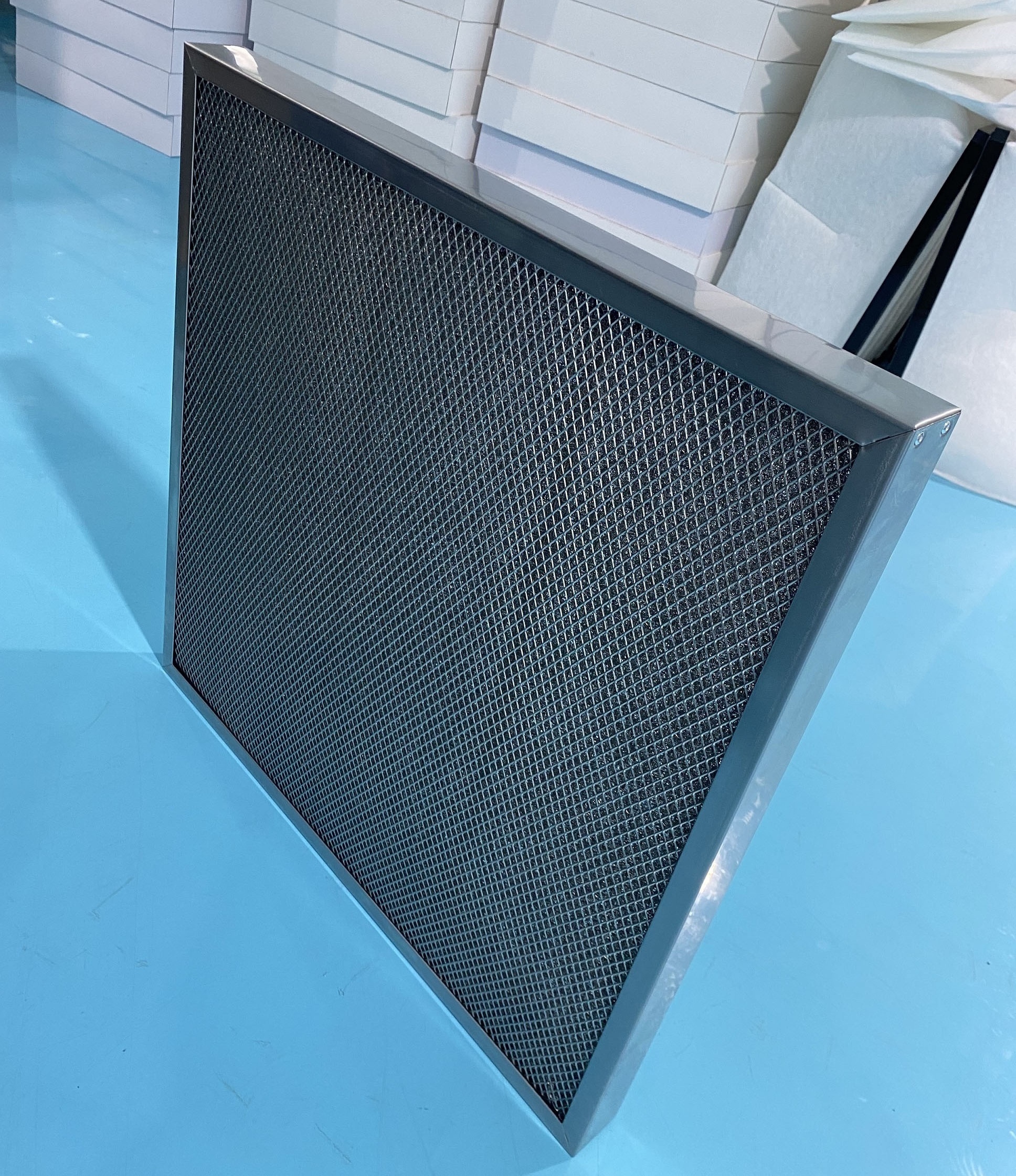 Whole aluminum material metal air filter panel high temperature resistance pre air filter