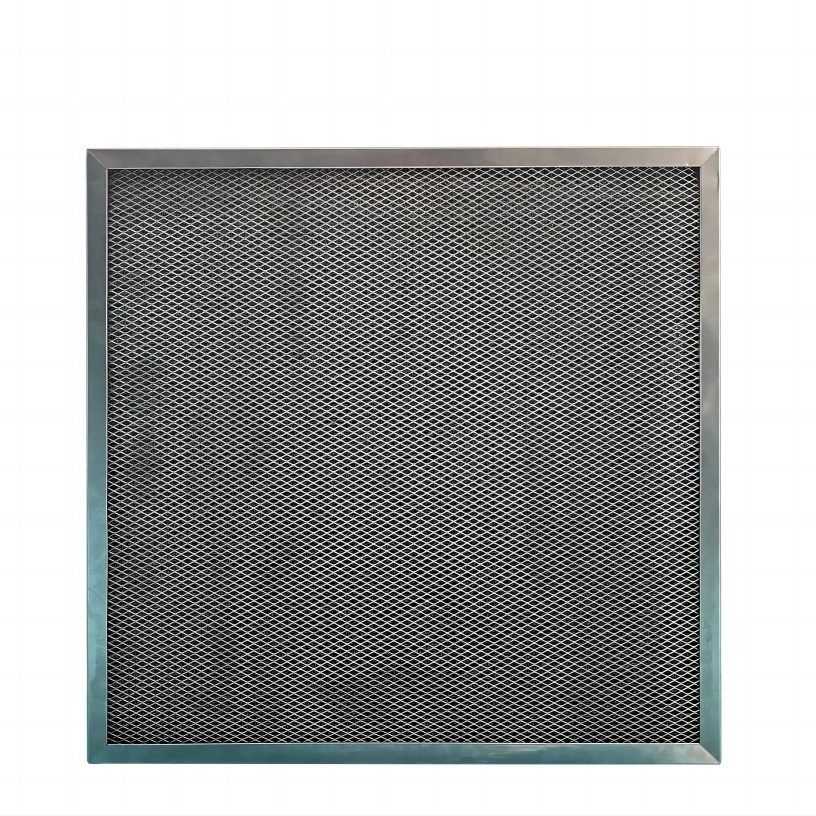 Whole aluminum material metal air filter panel high temperature resistance pre air filter