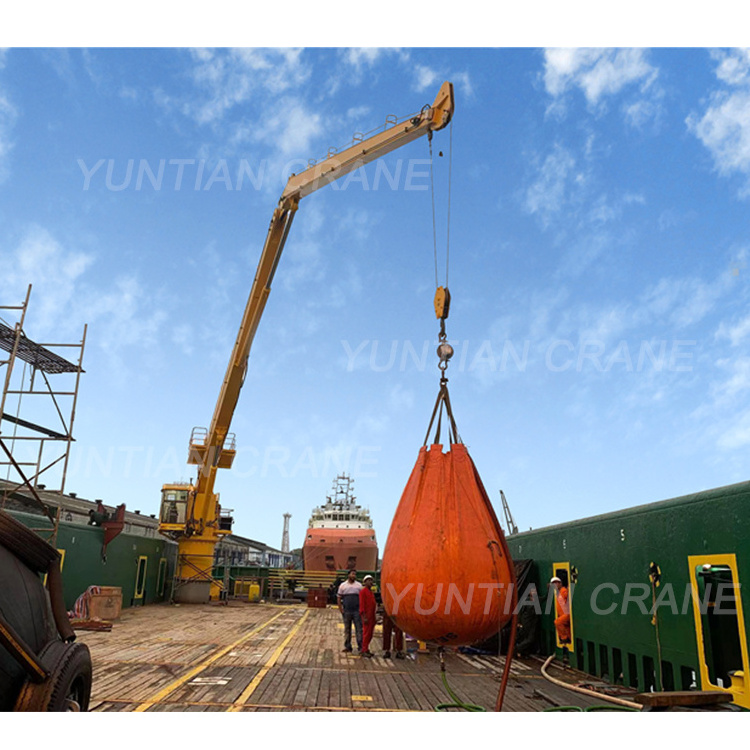 High quality deck marine crane 2 Ton 5 Ton 6 Ton 10 Ton 20 Ton electric hydraulic boat knuckle boom marine crane