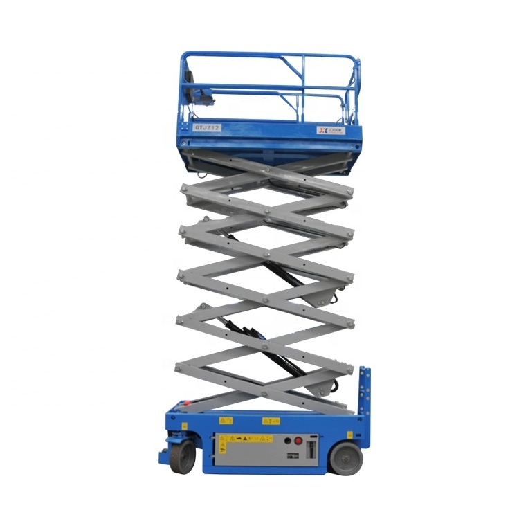 Hydraulic Self-Propelled Aerial Platform 10m 12m 320KG Manned Scissor Lift