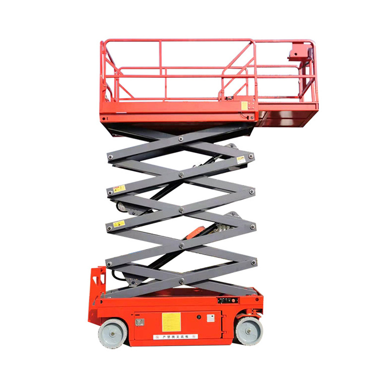 Hydraulic Self-Propelled Aerial Platform 10m 12m 320KG Manned Scissor Lift