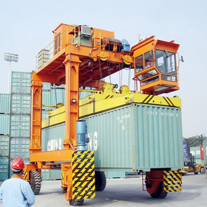 Shipping container crane 120 ton rubber tyred gantry crane RTG container crane for 20ft 40ft 45ft container