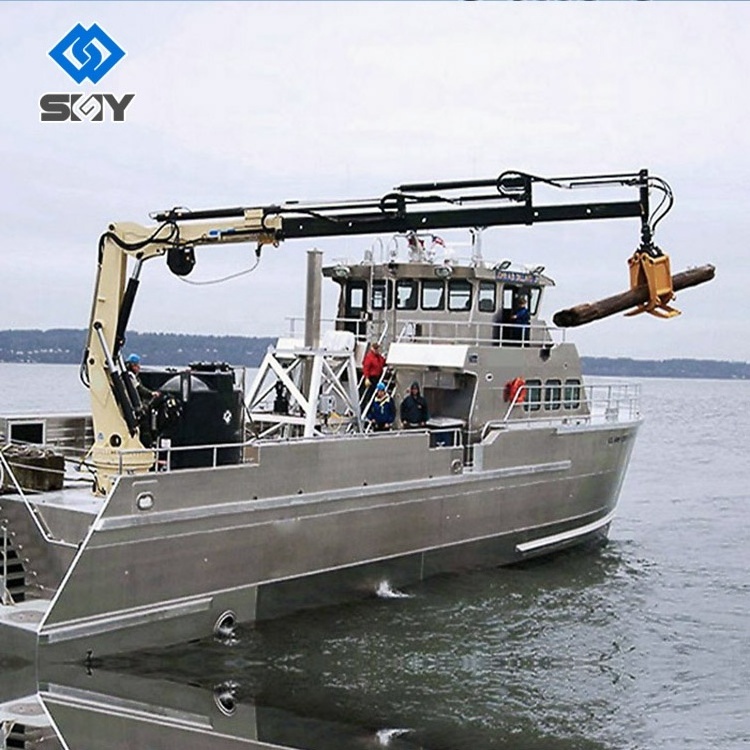 High Quality Marine Telescopic Boom Crane Portable Hydraulic Deck Crane For Sale