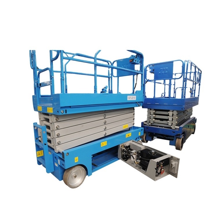 Hydraulic Self-Propelled Aerial Platform 10m 12m 320KG Manned Scissor Lift