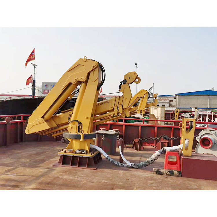 High quality 2 Ton 5 Ton 6 Ton 10 Ton 20 Ton Electric Hydraulic Ship Yacht Deck Knuckle Boom Crane for sale