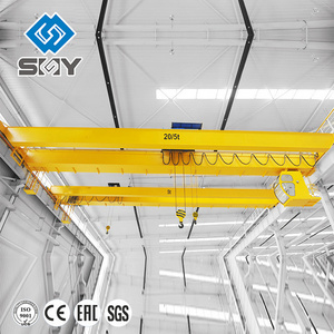 LH type double single girder overhead crane 30 ton 20 ton remote control overhead crane price