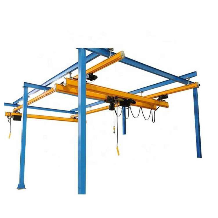 1000 kg 2 ton Overhead Crane System Flexible Beam Monorail Free Standing Light Bridge Crane light weight workstation crane