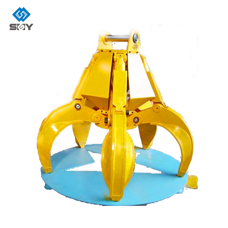 Professional Scrap Orange Peel Grab Bucket High Quality Hydraulic Rock Grab For Sale