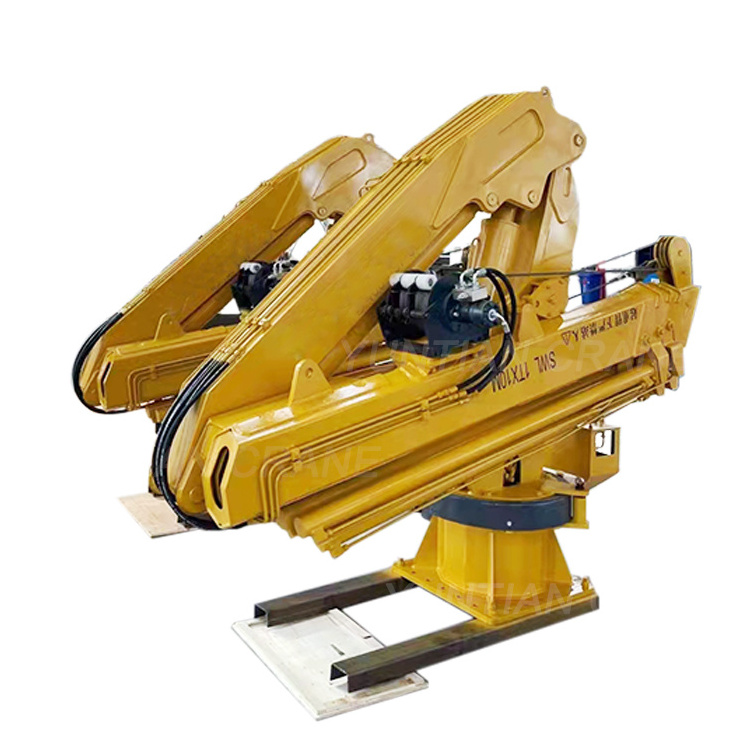 High quality deck marine crane 2 Ton 5 Ton 6 Ton 10 Ton 20 Ton electric hydraulic boat knuckle boom marine crane