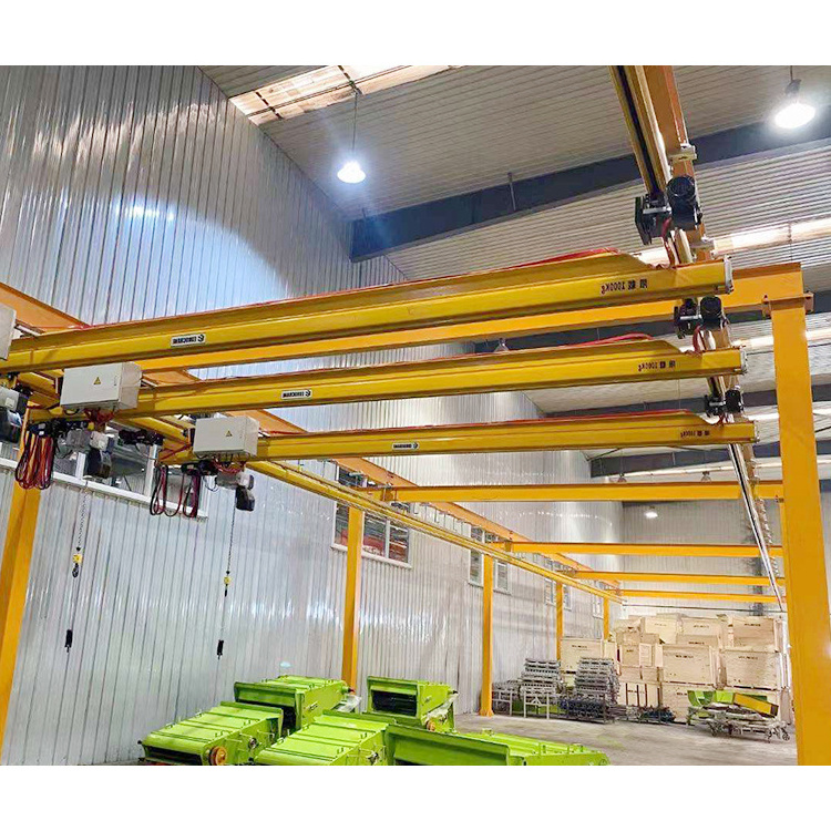 workstation crane 1000 kg 2 ton Overhead Crane System Flexible Beam Monorail Free Standing Light Bridge Crane light weight