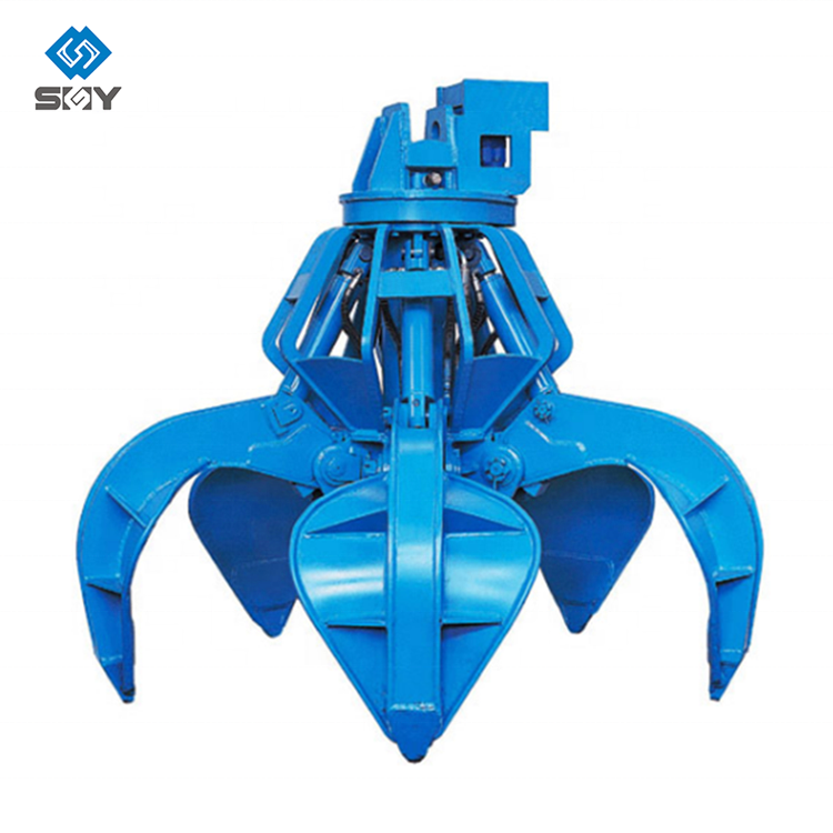 Professional Scrap Orange Peel Grab Bucket High Quality Hydraulic Rock Grab For Sale