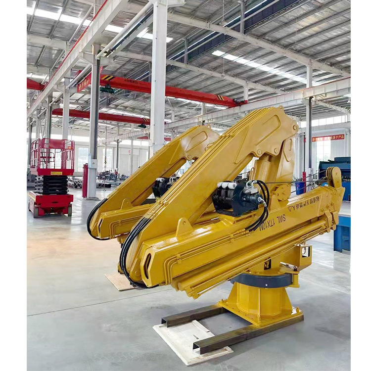 High quality 2 Ton 5 Ton 6 Ton 10 Ton 20 Ton Electric Hydraulic Ship Yacht Deck Knuckle Boom Crane for sale