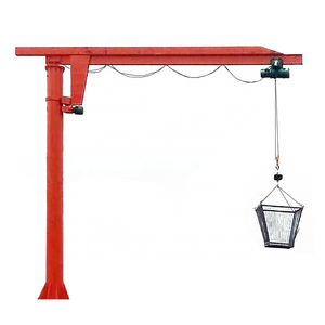 New design 360 degree rotating pillar mounted slewing jib crane 500kg 1 ton 2 ton