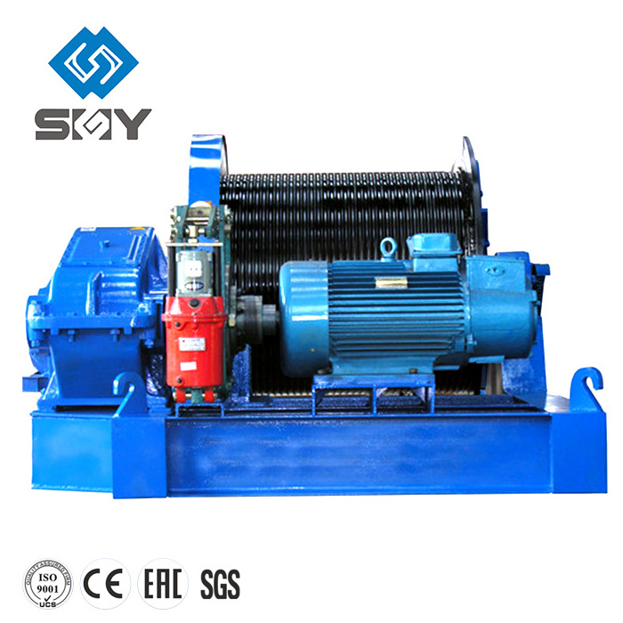 Large Tonnage Slow Speed  Electronic pulling Winches 10 ton for Heavy Industrial and Marine