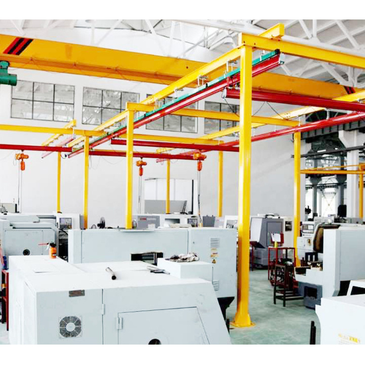 workstation crane 1000 kg 2 ton Overhead Crane System Flexible Beam Monorail Free Standing Light Bridge Crane light weight