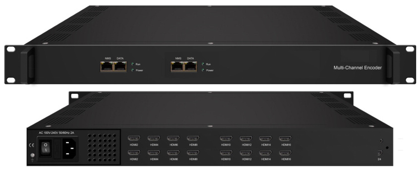 New IP encoder CATV/IPTV System 8/16/24 HD channels input with MPEG-4 AVC/H.264 video encoding and LC-AAC or HE-AAC