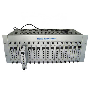 Yatai CATV Analog Headend System hd mi to rf modulator 16 Way Agile Adjacent cable tv rf  Modulator