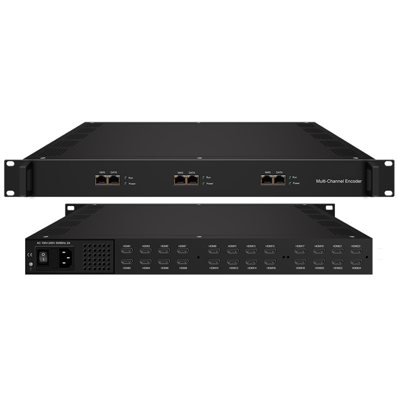 New IP encoder CATV/IPTV System 8/16/24 HD channels input with MPEG-4 AVC/H.264 video encoding and LC-AAC or HE-AAC