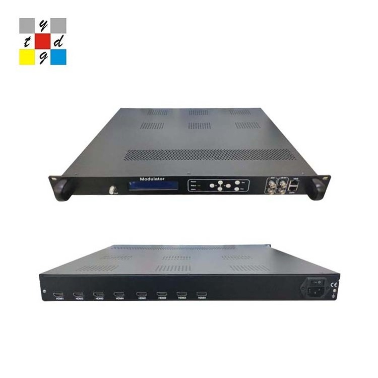 Best price 4/8 /12/16/24 HD video encoding to RF digital Modulator OUT DVB-C DVB-T ATSC ISDB-T